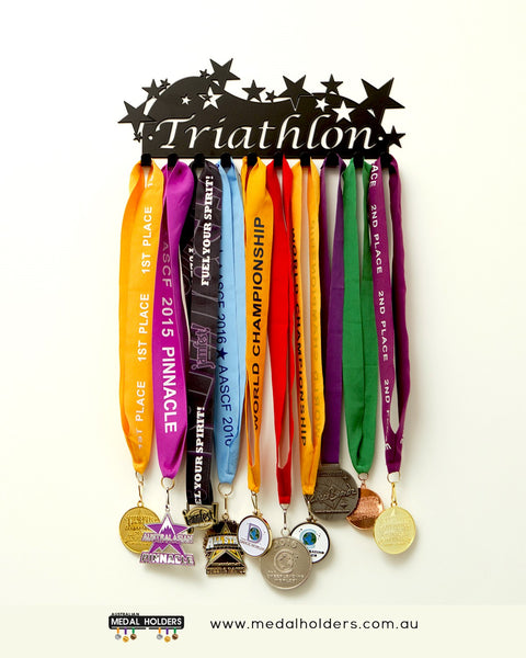 Sports Medal Hangers - Australian Medal Holder - Australia made triathlon medal display