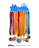 AFL Football Medal Holder - Powder Coated medal hanger - Premium quality sports medal displays by Australian Medal Holders