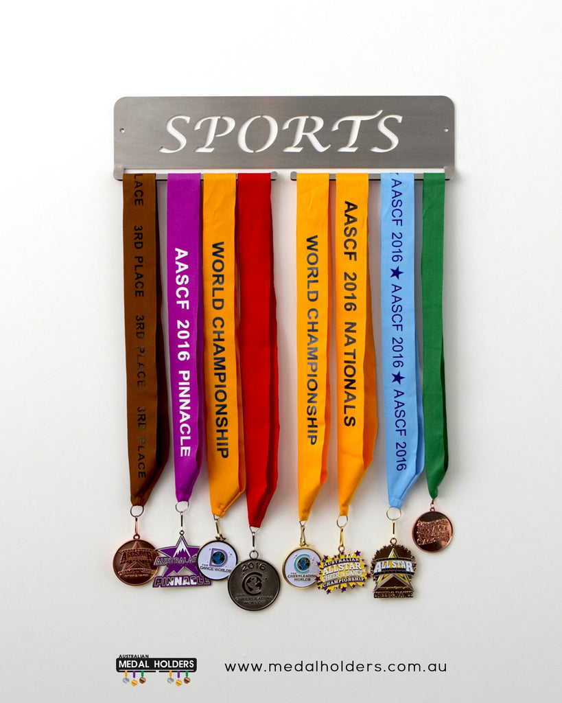 Sports Medal Holder – Stainless Steel premium quality sports medal displays by Australian Medal Holders