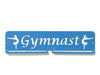 Gymnast Medal Holder - Blue rectangle Gymnast medal displays by Australian Medal Holders