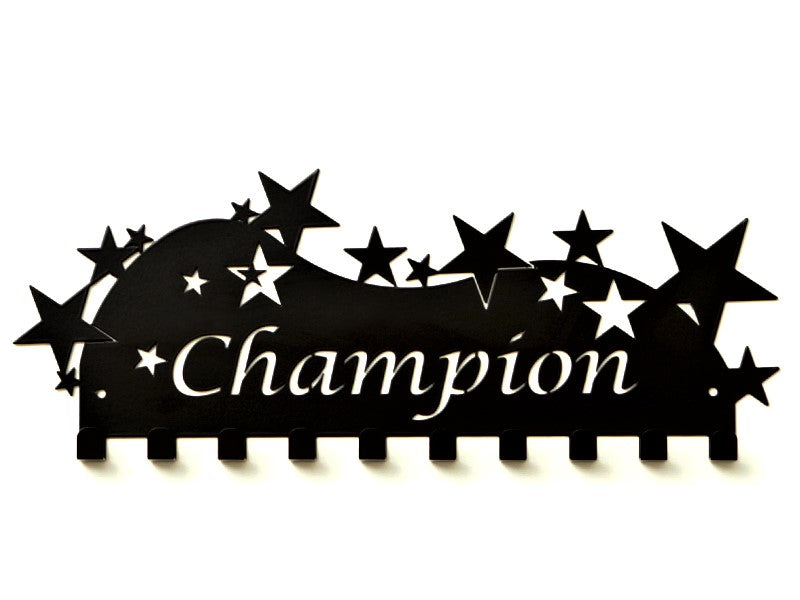 Champion Medal Holder - Black Premium Quality Champion medal displays by Australian Medal Holders