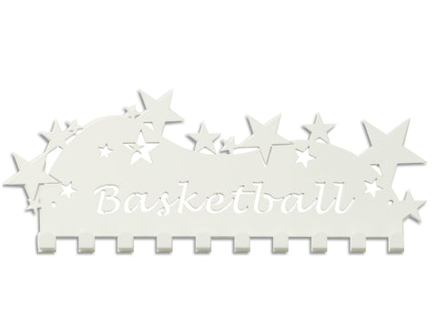 Basketball Medal Display - White Star basketball medal displays by Australian Medal Holders